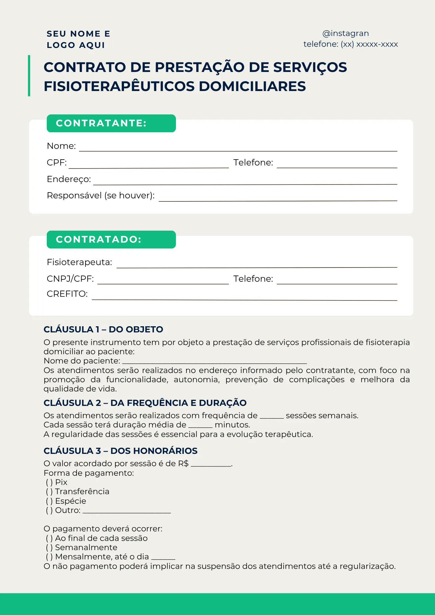 Contrato de Prestação de Serviço