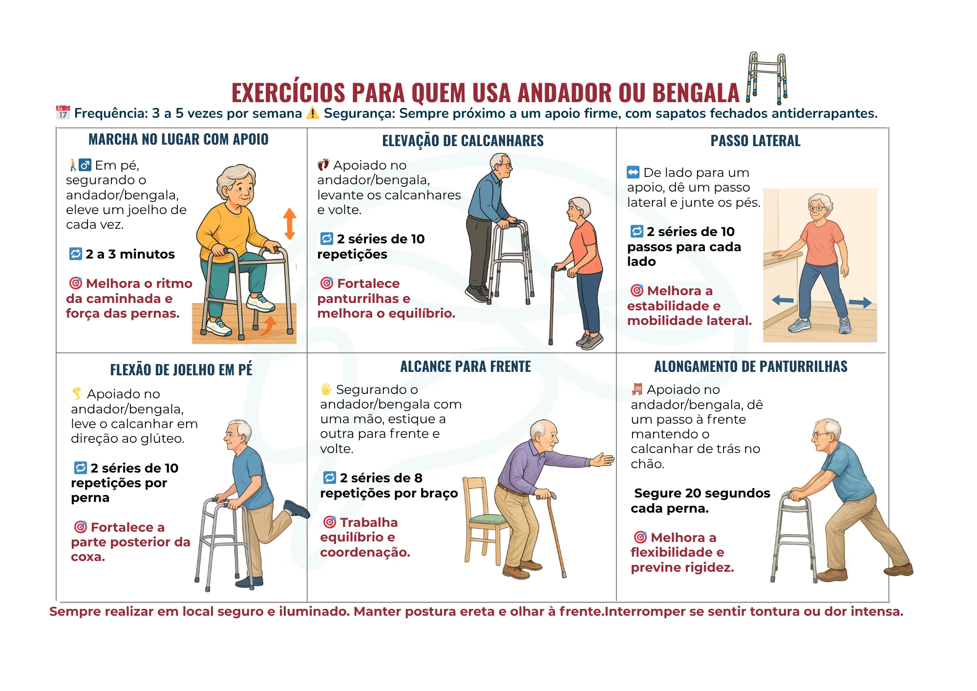 Funcionalidade e Prevenção - bengala e andador