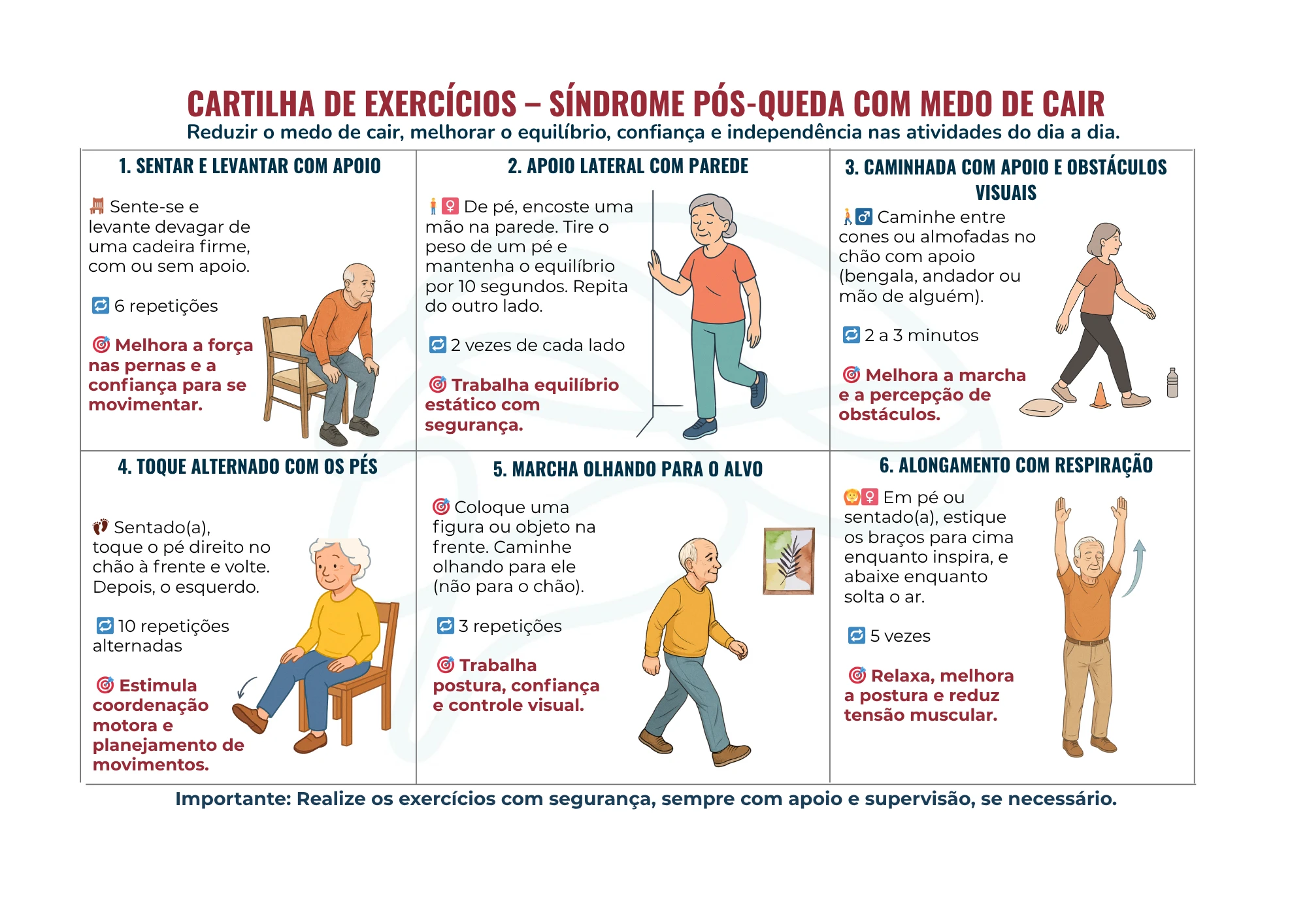 Neurofuncional - Cartilhas de Exercícios medo de cair